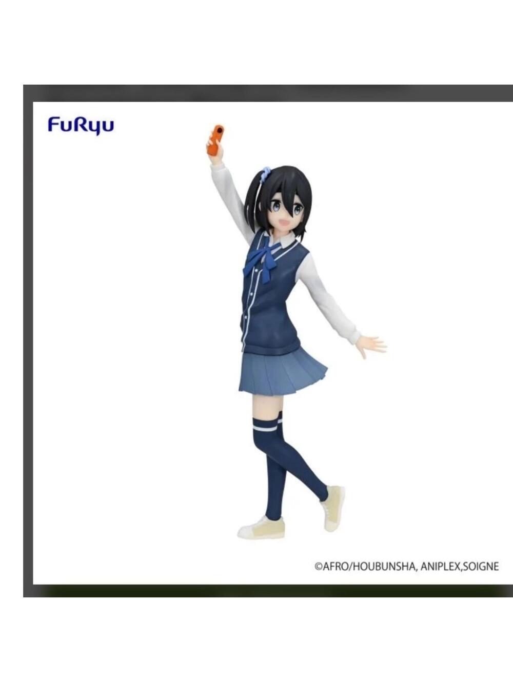 FuRyu Ena Saitou Figure Laid-Back Camp Blue New School Uniform Prize Figure